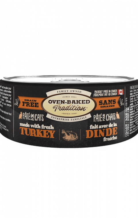 Oven Baked Gatos Paté Turkey Adult Cat 156 g 🇨🇦  