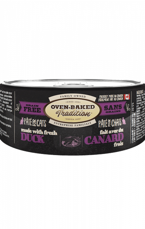 Oven Baked Gatos Adultos Paté de Pato  🇨🇦 156 g 