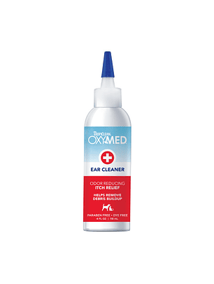 Limpiador de Oídos para Perros Tropiclean Oxymed 118 ml