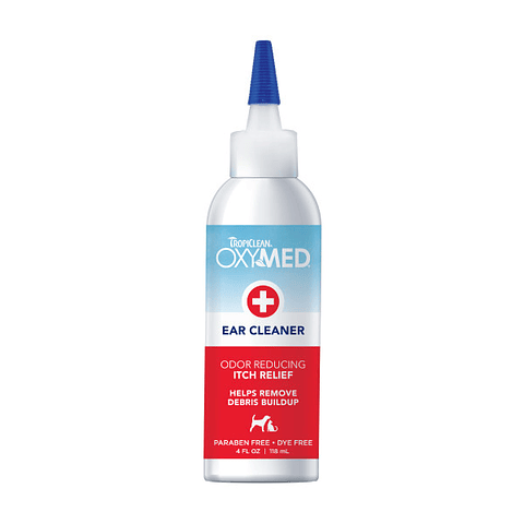 Limpiador de Oídos para Perros Tropiclean Oxymed 118 ml