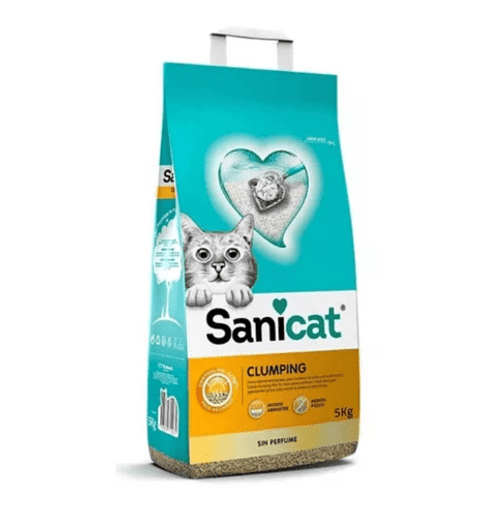 Arena Para Gatos Sanicat Clumping Sin Aroma 5 kg 