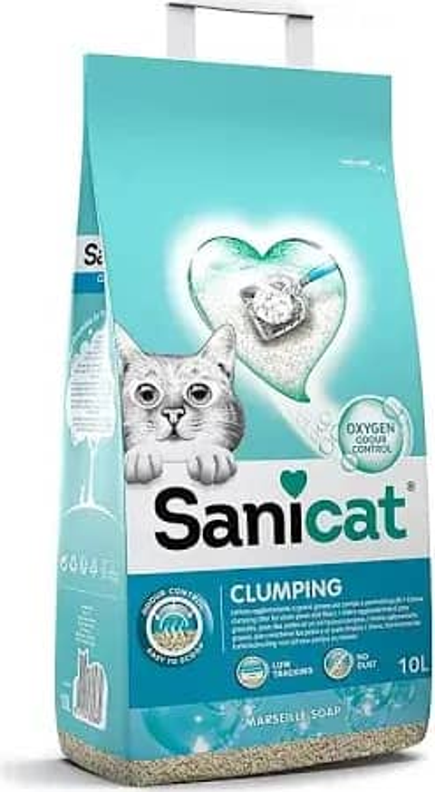 Sanicat Clumping Fragance Free - Arena para Gatos 12kg