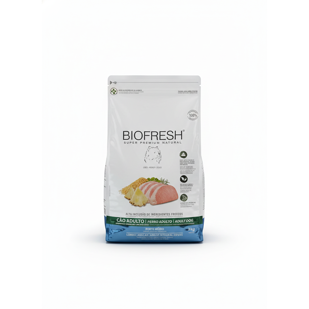 Biofresh Perros Adultos Razas Medianas Cerdo Piña 3 kg 1