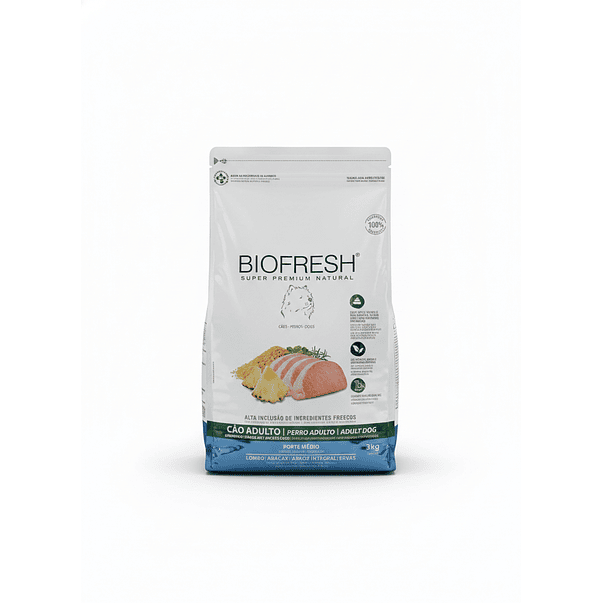 Biofresh Perros Adultos Razas Medianas Cerdo Piña 3 kg 1