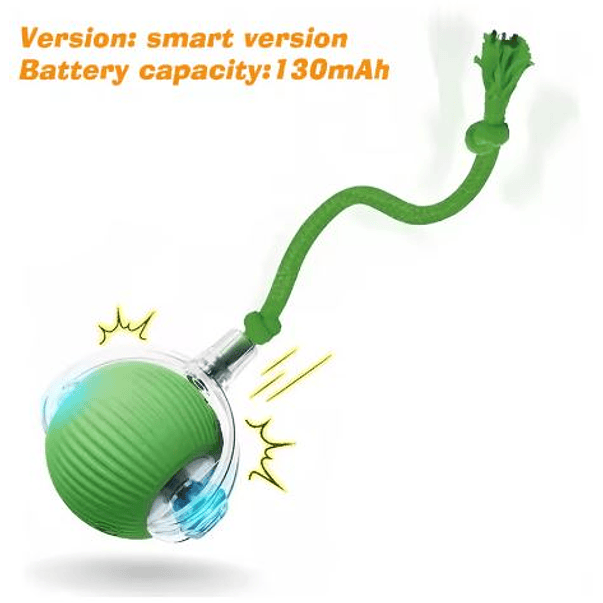 Pelota Giratoria Led Interactiva Para Perros Gatos Recargable Usb  3