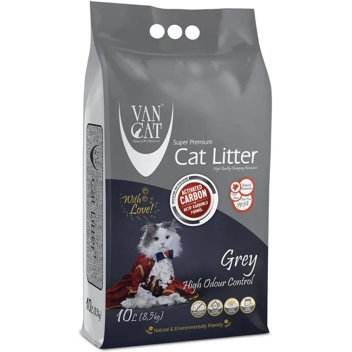 VANCAT Arena Sanitaria Carbón Activo 10 Litros 1