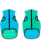 Chaqueta Lumi Verde/celeste Xs30 - Miniatura 1