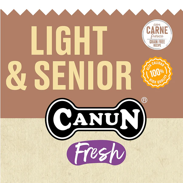 Canun Fresh Light & Senior 3 kg Grain Free | Alimento Premium Perros 4