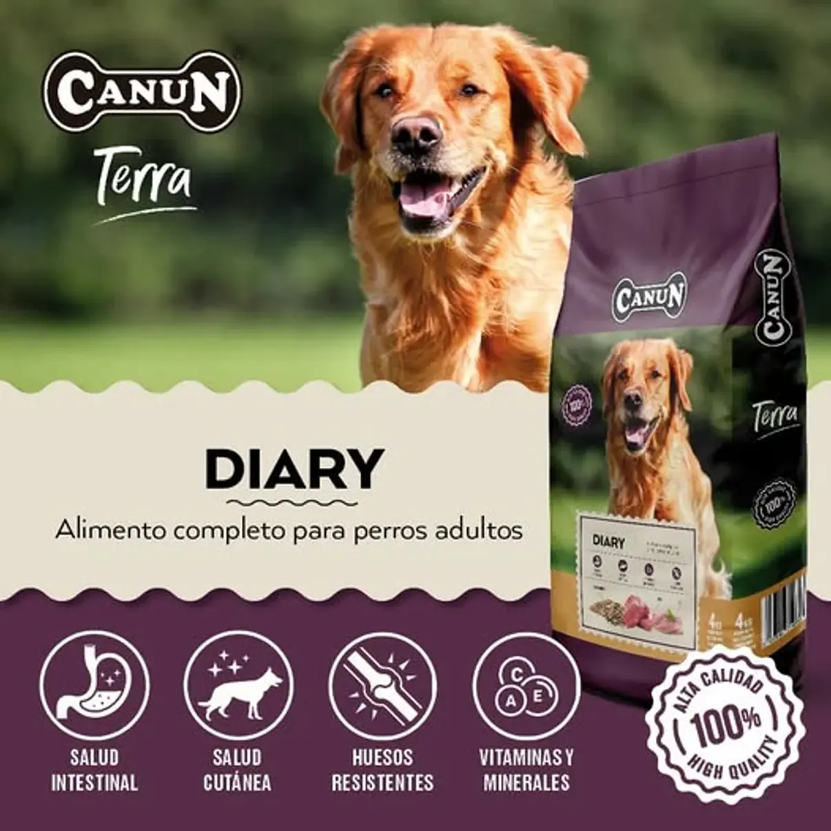 Canun Terra Diary 4 kg  | Alimento Completo 2