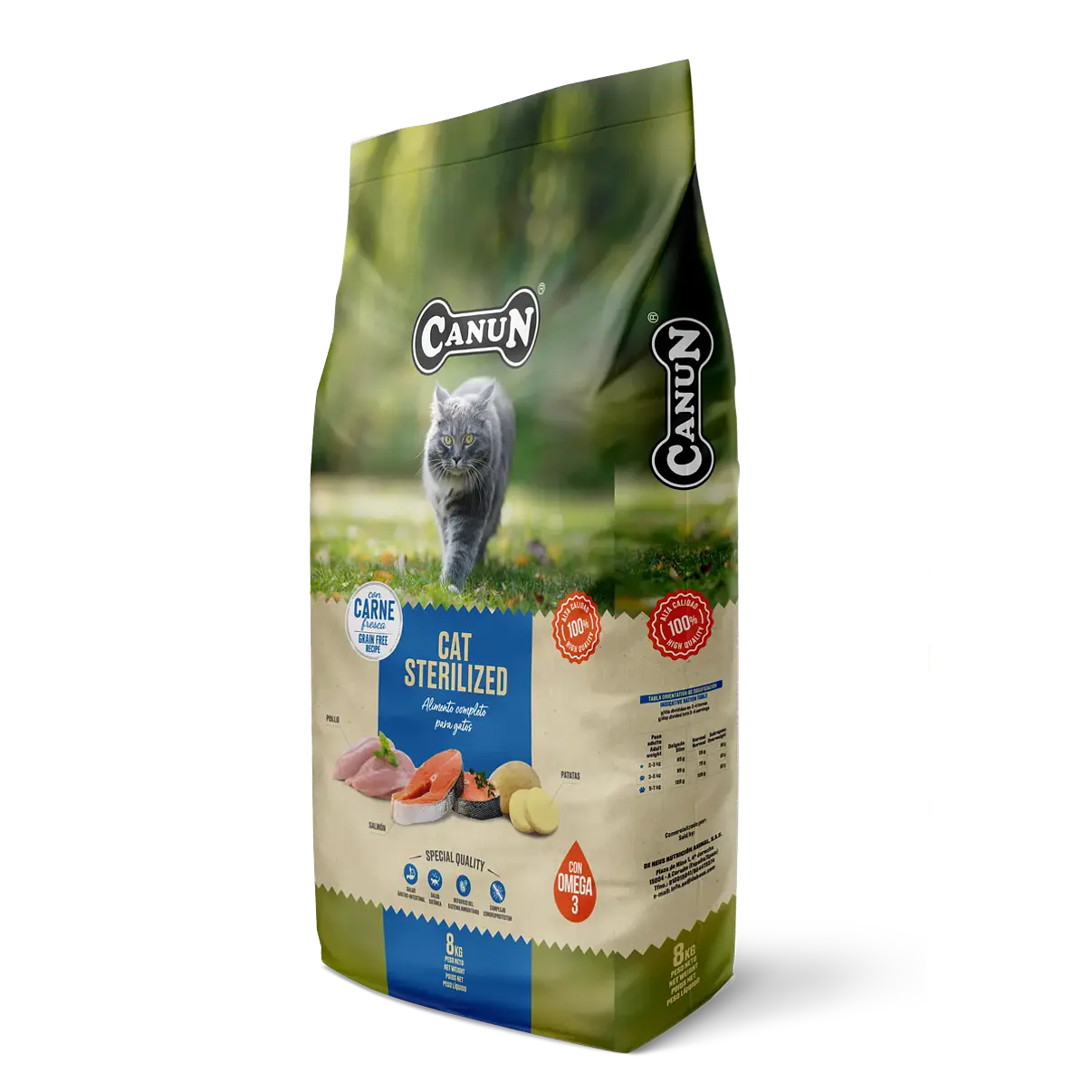 Canun Fresh Cat Sterilized 1.5 kg | Gatos Esterilizados Libre de Granos 🇪🇸😸 1