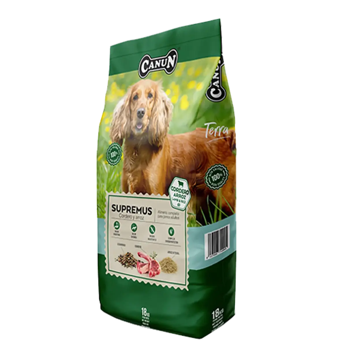 Canun Terra Supremus Cordero 4 kg | Alimento Premium Español 1