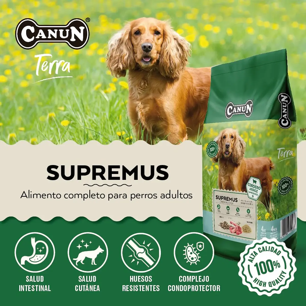 Canun Terra Supremus Cordero 4 kg | Alimento Premium Español 2