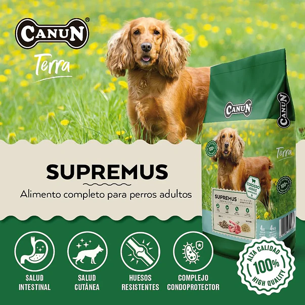 Canun Terra Supremus Cordero 4 kg | Alimento Premium Español 2