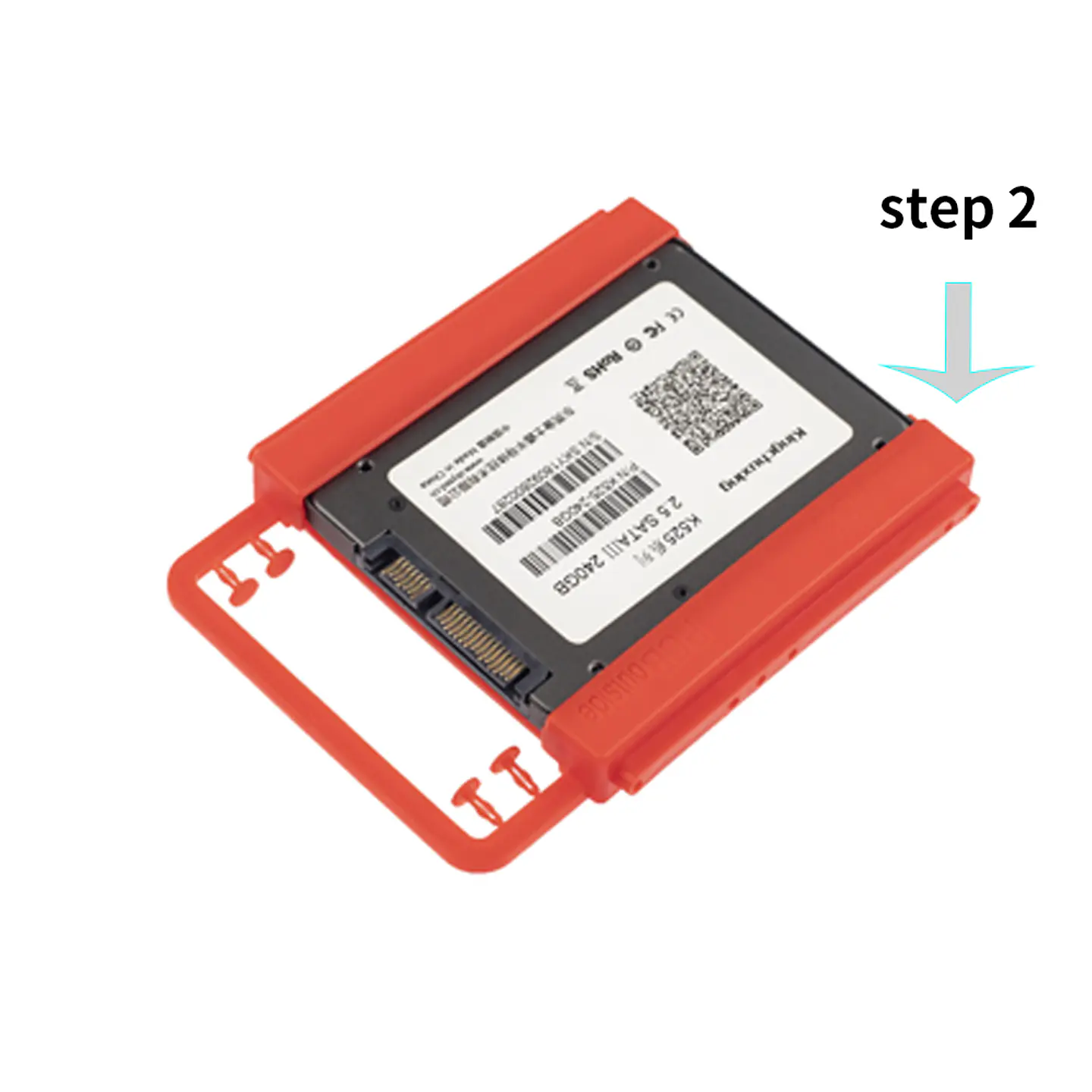 Suporte SSD/HDD discos 2.5 para caixas de 3.5