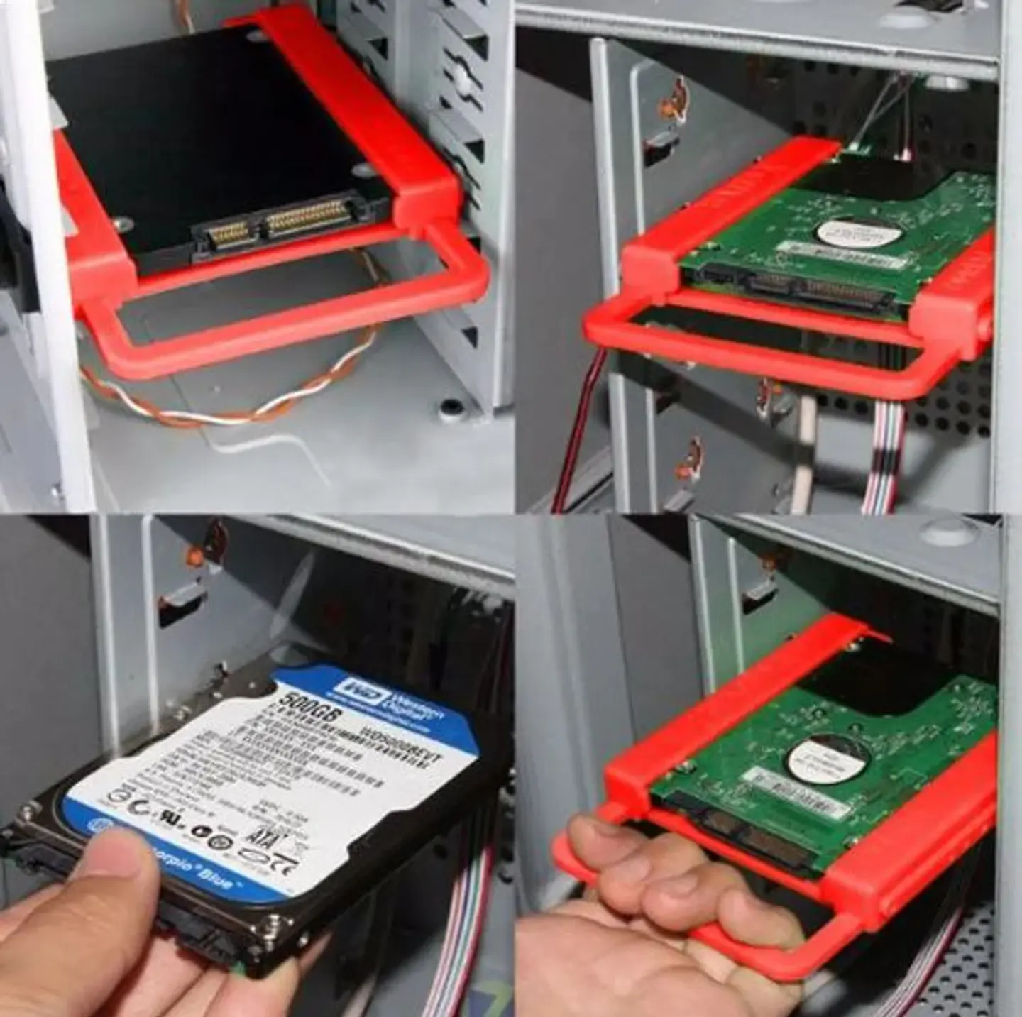 Suporte SSD/HDD discos 2.5 para caixas de 3.5