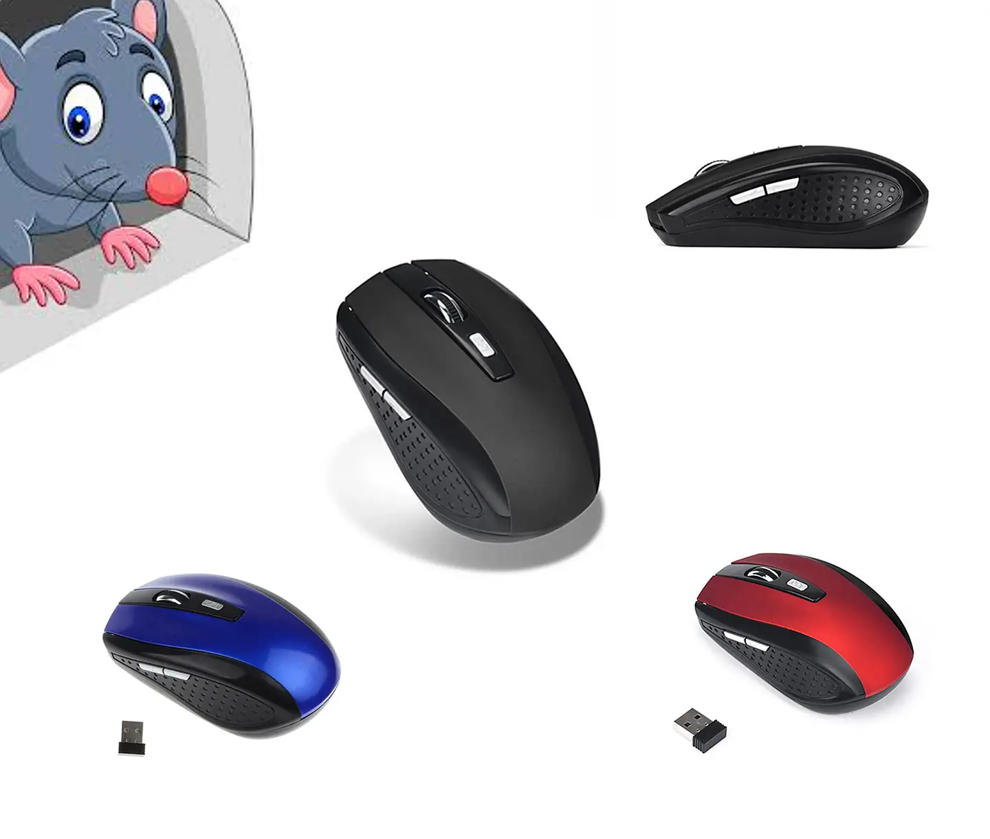 Rato sem fios várias cores 1