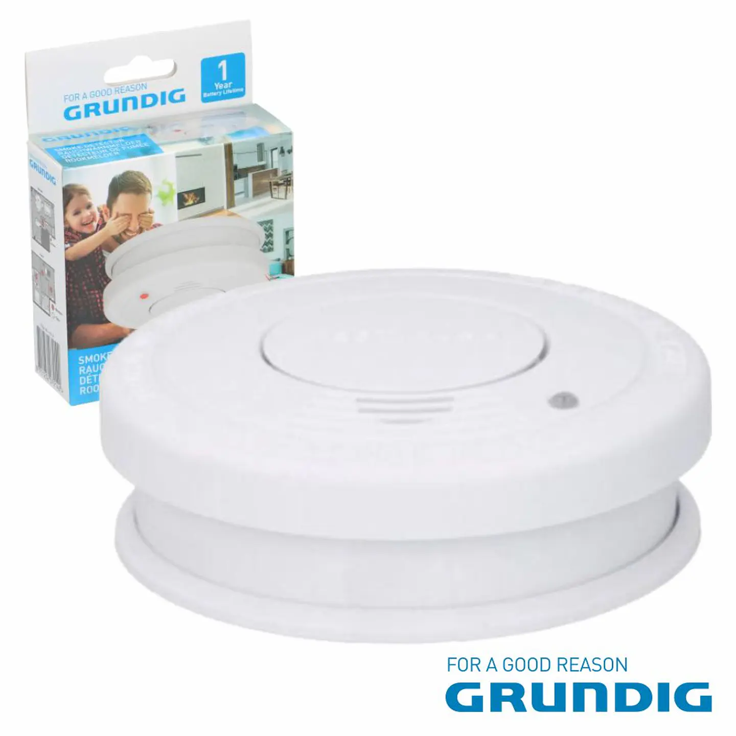 DETECTOR DE FUMOS ÓPTICO C/ ALARME GRUNDIG 1