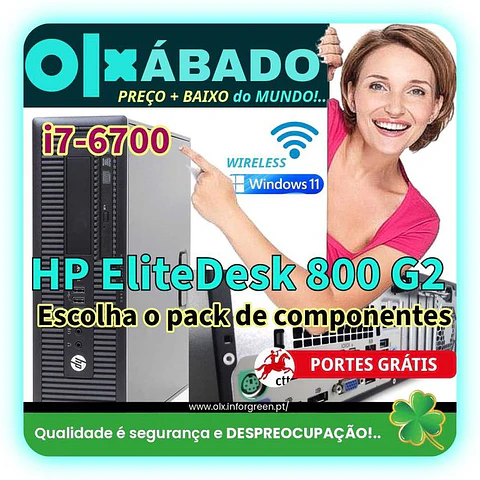 Desktop HP 800 G2 i5-6500 e HDD 500GB - PROMOÇÕES OLXÁBADO