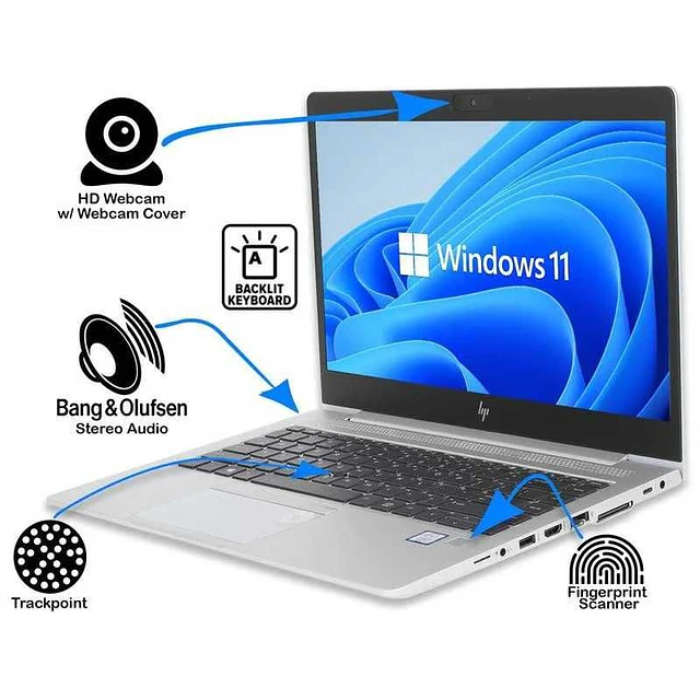 Portátil HP 840 G5 até 32GB W11 - Escolha PLATINA > DIAMANTE