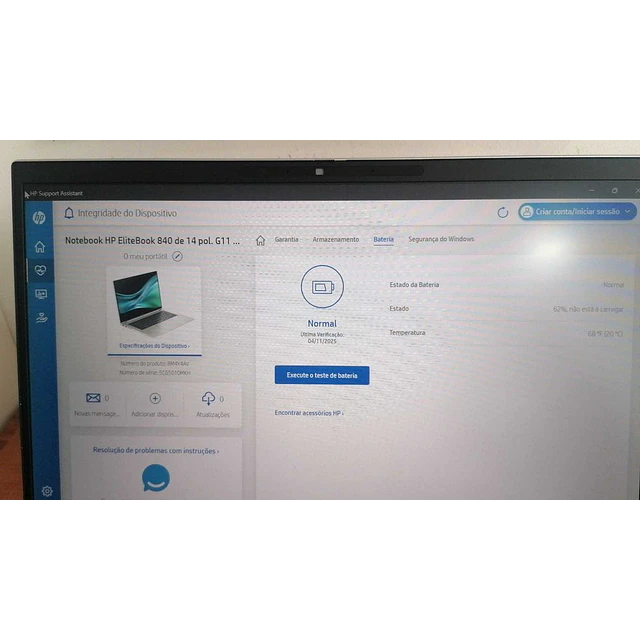 Portátil HP 840 G7 i7-10510u W11 16GB e 256GB