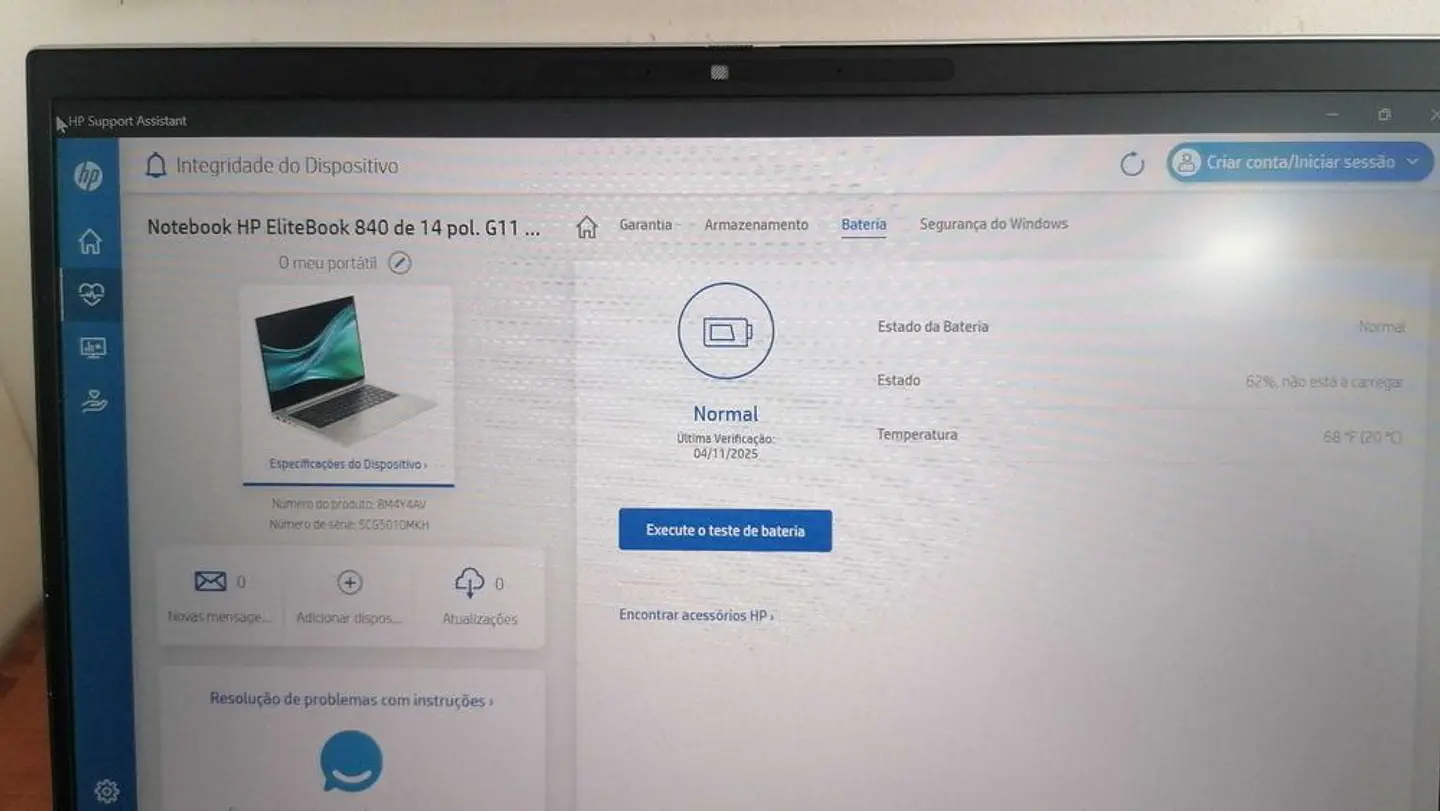 Portátil HP 840 G7 i7-10510u W11 16GB e 256GB 6