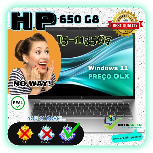 Portátil HP 650 G8 i5-1135G7 W11 até 32GB e até 512GB - OFERTA SURPRESA - No Way !..
