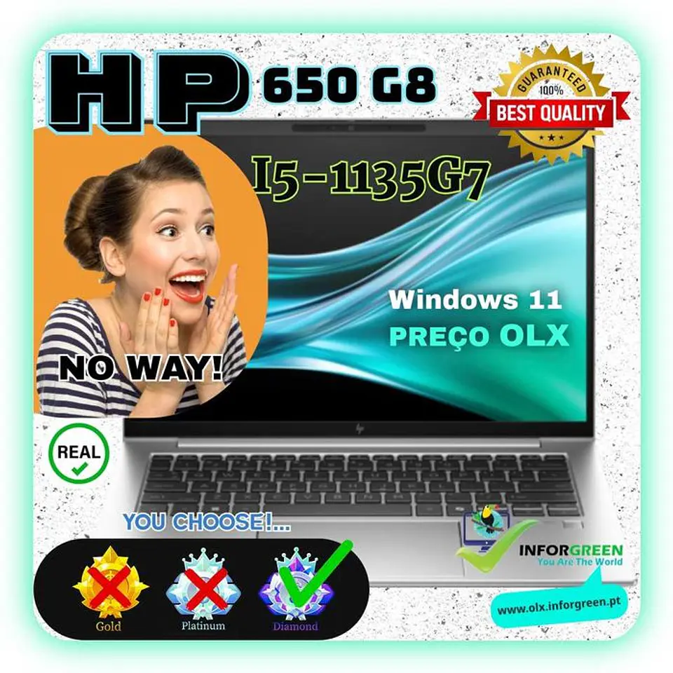 Portátil HP 650 G8 i5-1135G7 W11 até 32GB e até 512GB - OFERTA SURPRESA - No Way !.. 1
