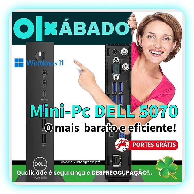 Mini-PC Dell 5070 - Portes incluídos no preço - PROMOÇÃO ATÉ DIA 15 DE AGOSTO 2026