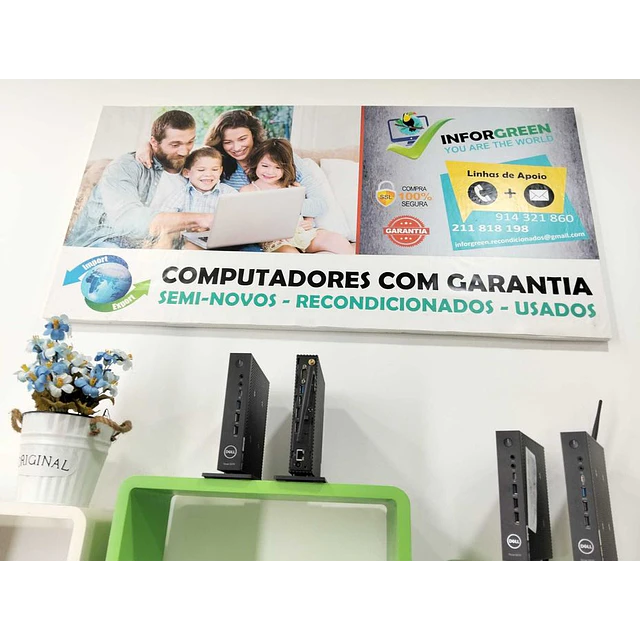 Mini PC Dell 5070 8GB Ram - W11 - Placa Wireless e Antenas
