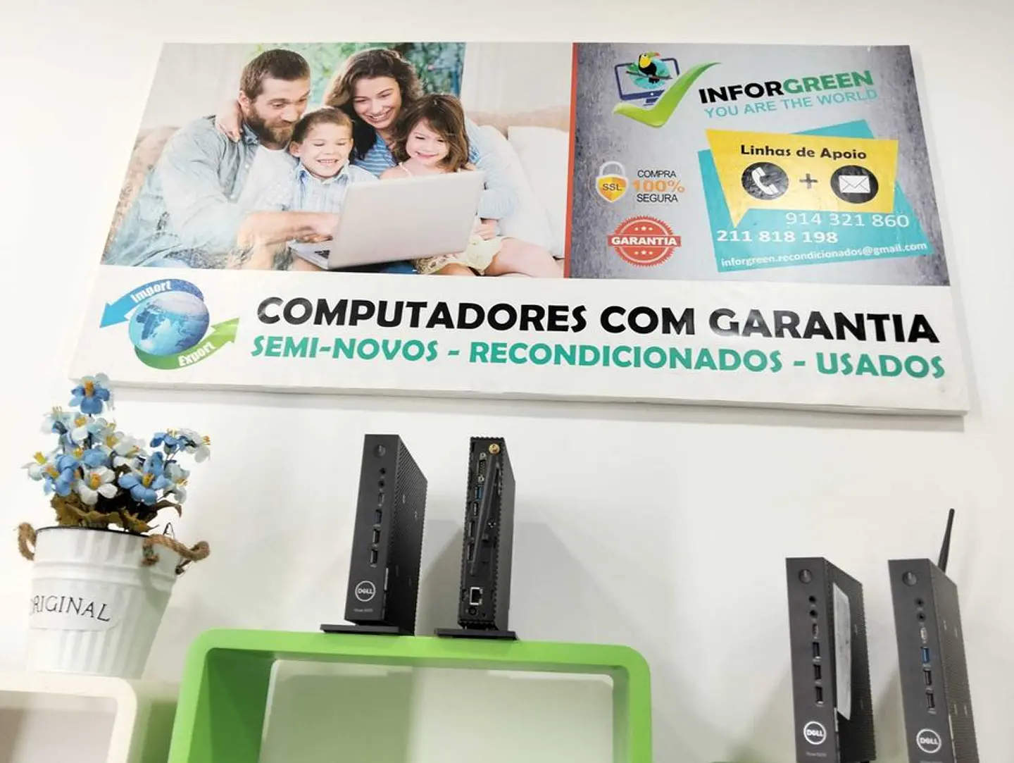 Mini PC Dell 5070 8GB Ram - W11 - Placa Wireless e Antenas 5