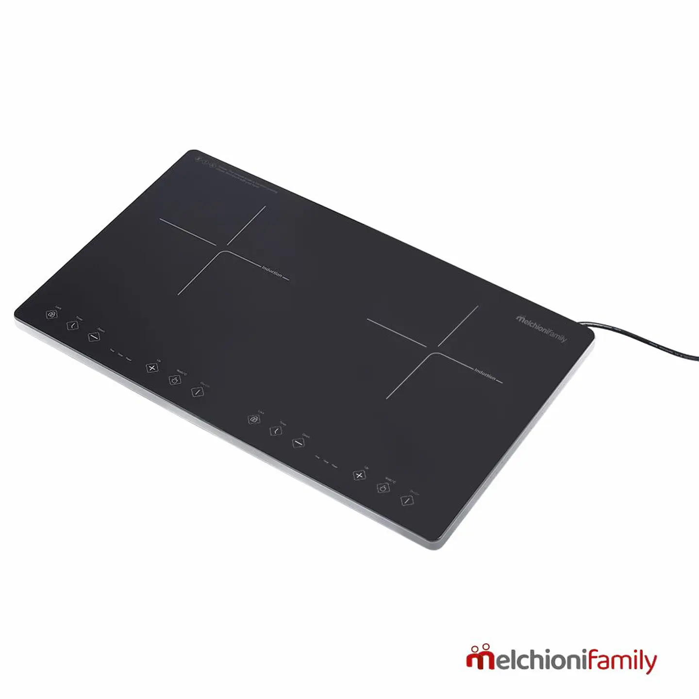 Placa de Indução Dupla Vitrocerâmica 2000W MelchioniFamily 1