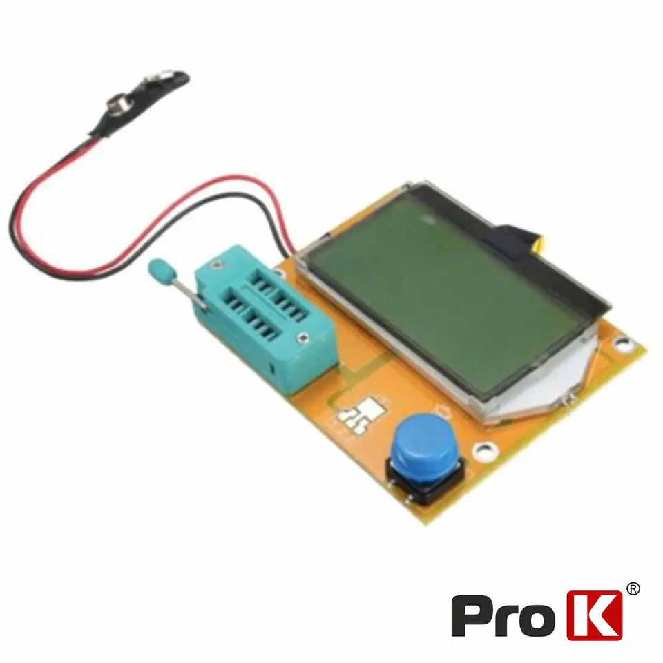 TESTADOR DE COMPONENTES ESR SCR MOSFET C/ VISOR PROK 1