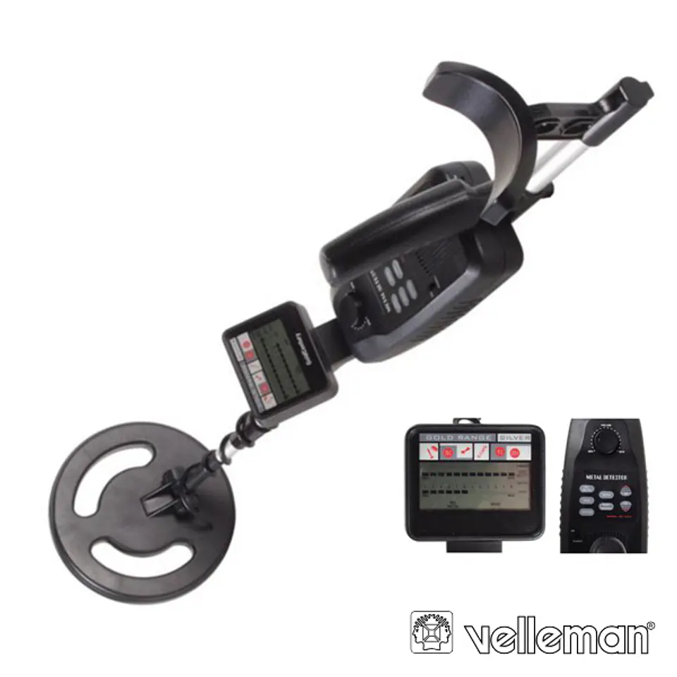 DETECTOR DE METAIS C/ VISOR LCD VELLEMAN 1