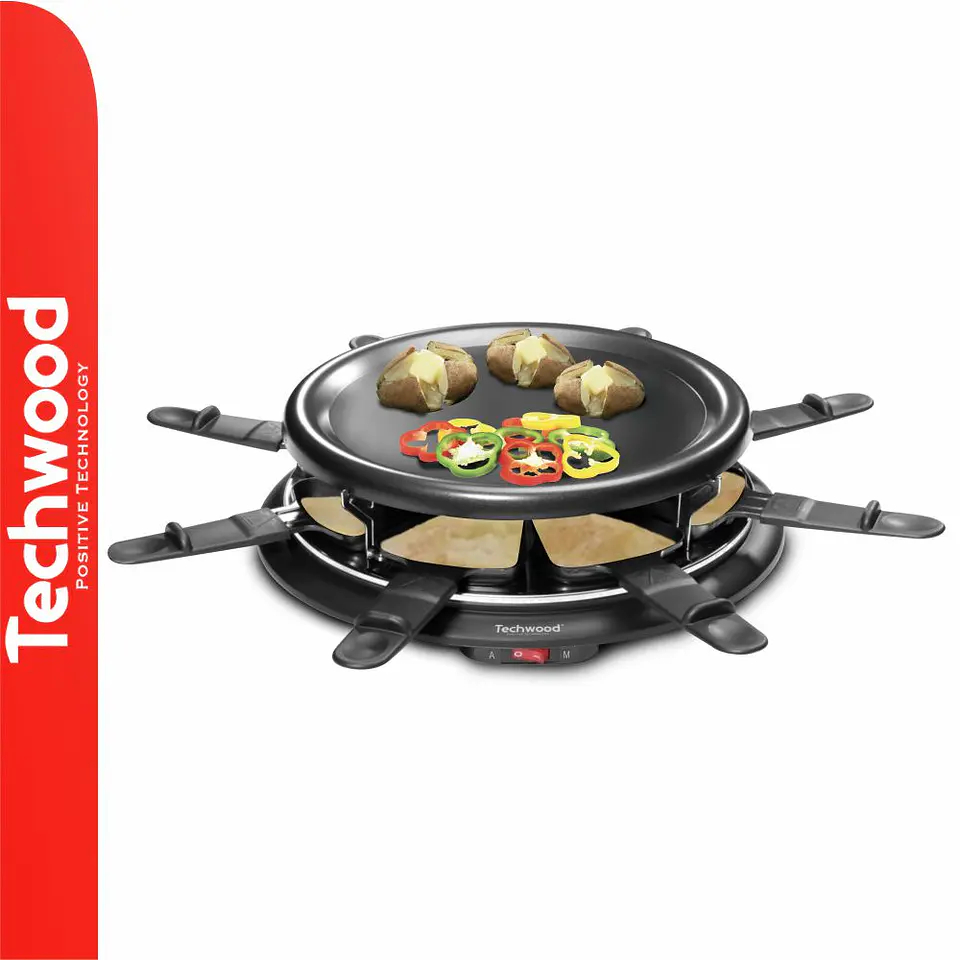 Grelhador Raclette 8 Pessoas 900W TECHWOOD 1