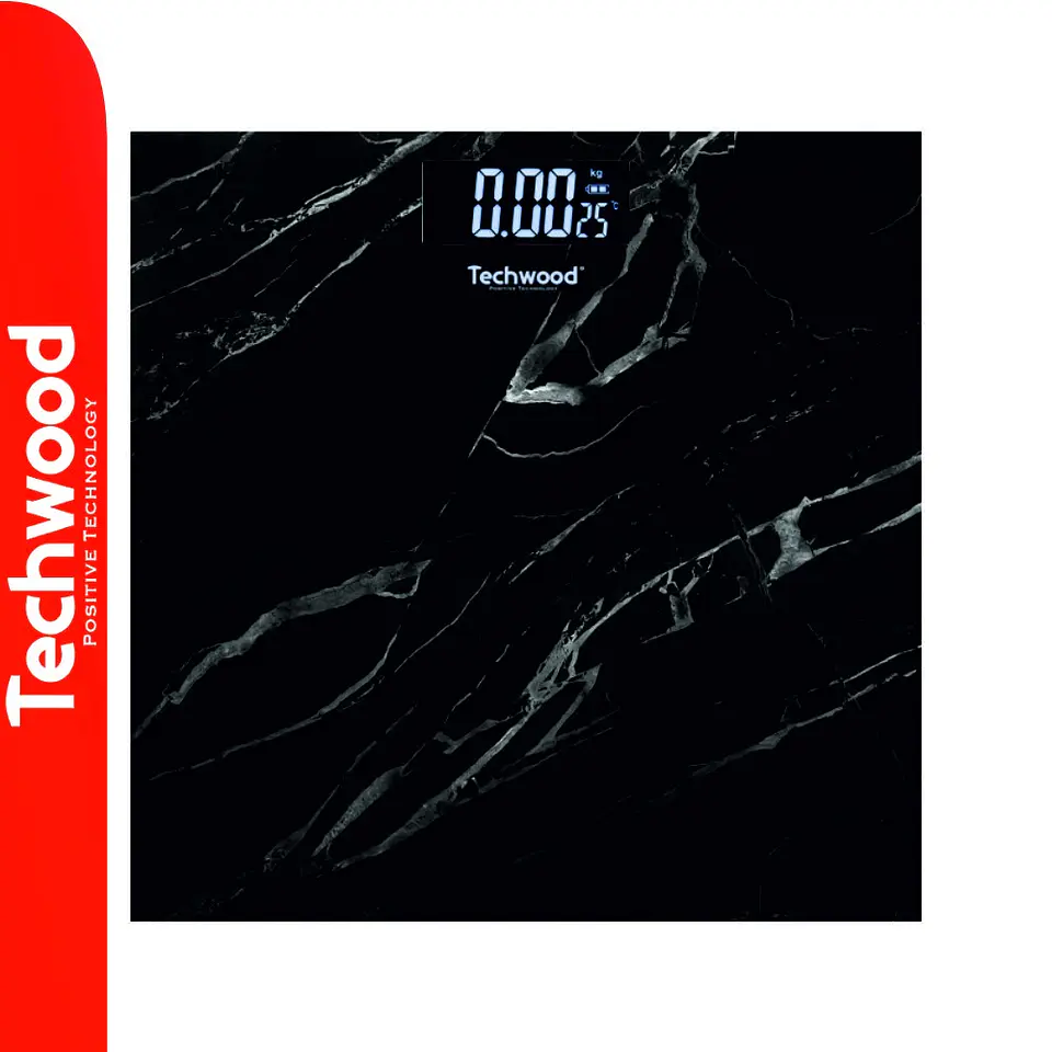 Balança Corporal 180kg Digital Vidro TECHWOOD 1