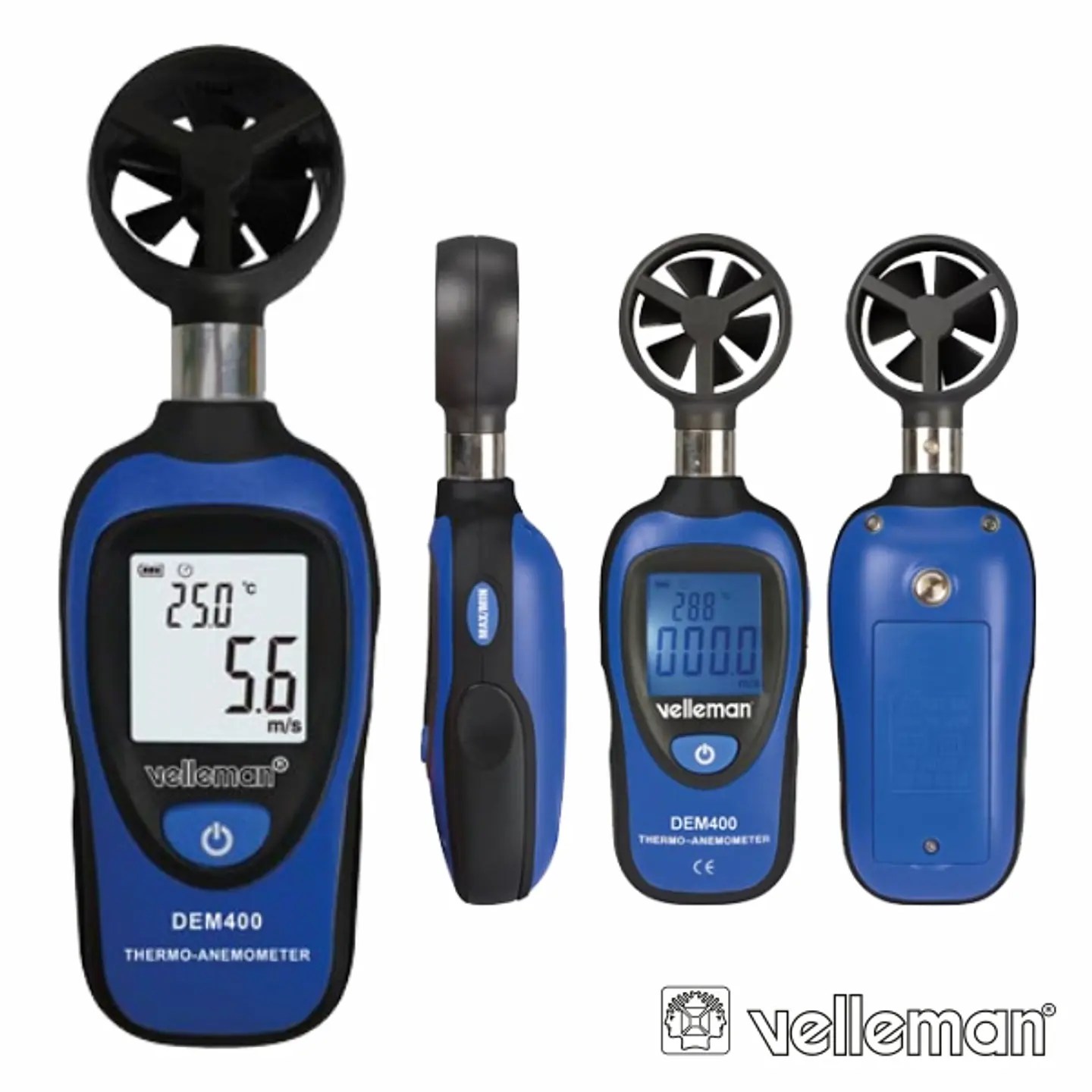 MINI TERMÓMETRO ANEMÓMETRO DIGITAL VELLEMAN 1