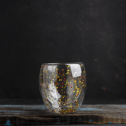 Vaso doble pared chico con estrellas