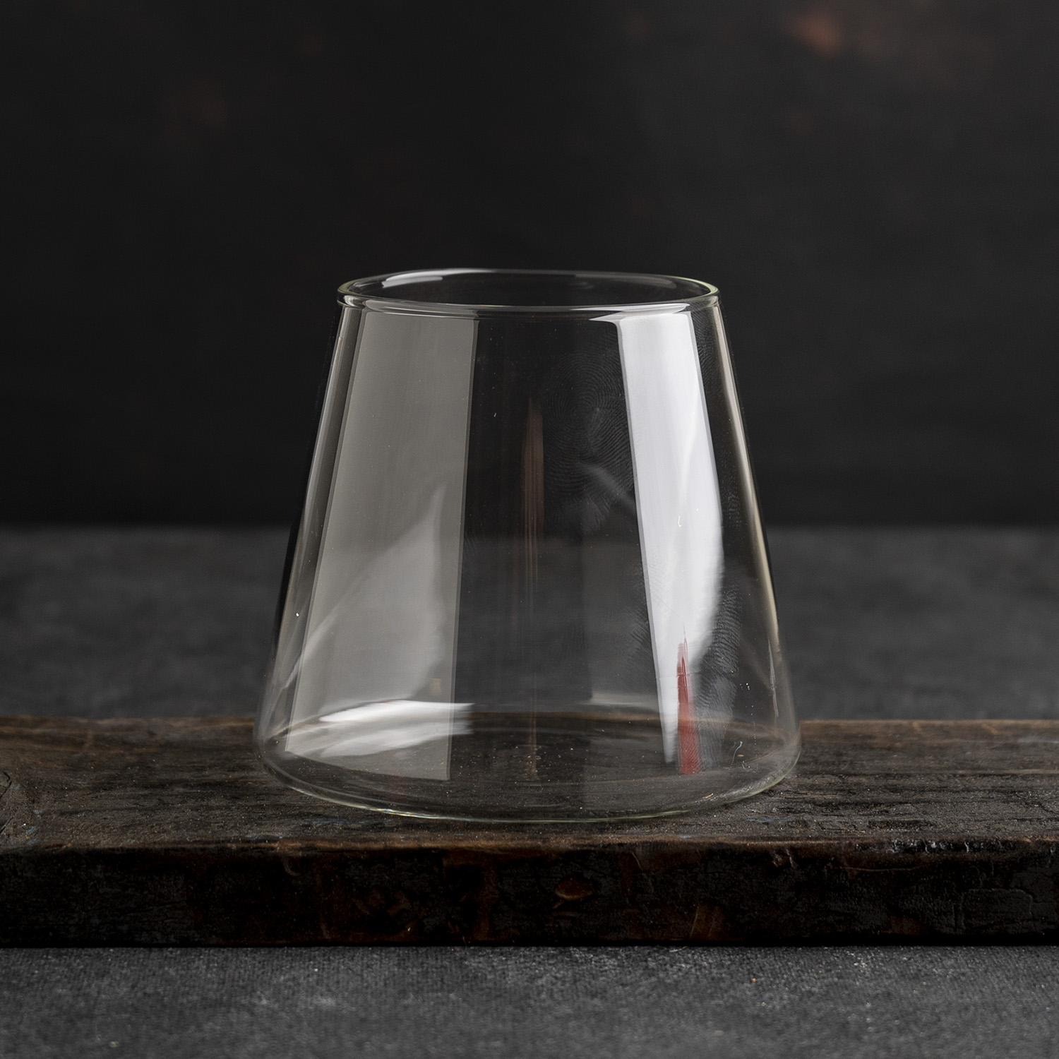 Vaso de vidrio elegante
