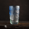 Vaso de vidrio opaco