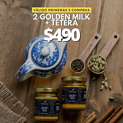 SÓLO POR 2 HORAS🚨 Tetera Lán sè huā + 2 Golden Milk