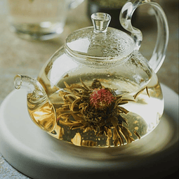 Blooming tea de perla con cártamo