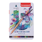 Lapices de color Acuarelable 12 colores, caja Metalica