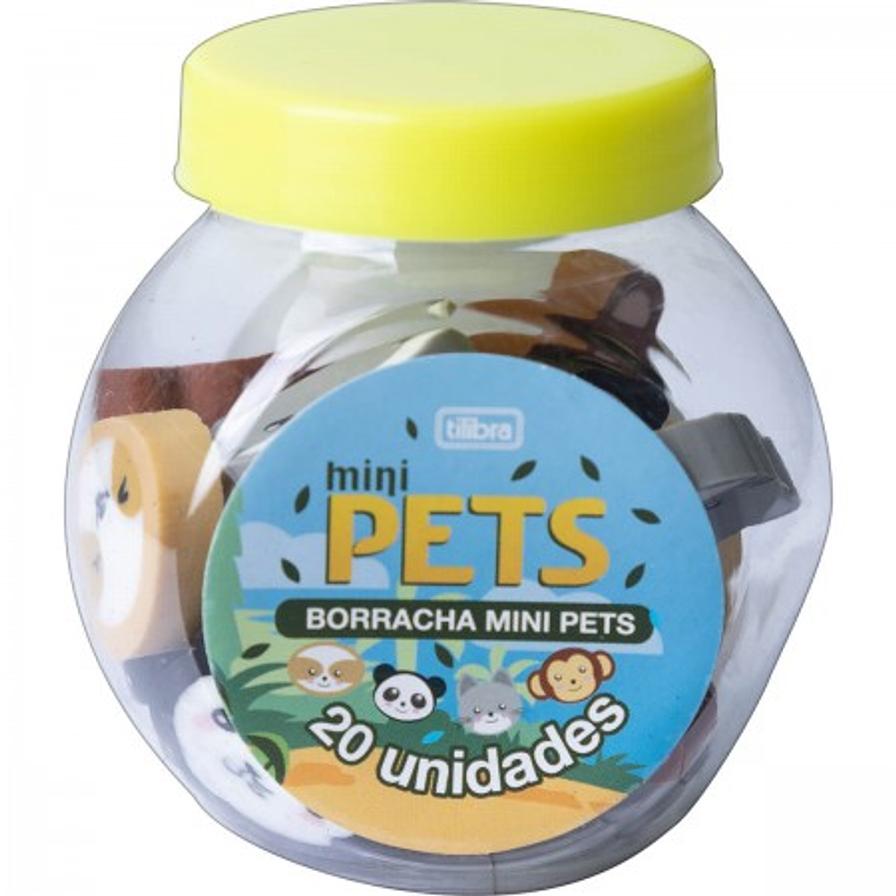 Goma Mini Pets - Bote con 20 Unidades