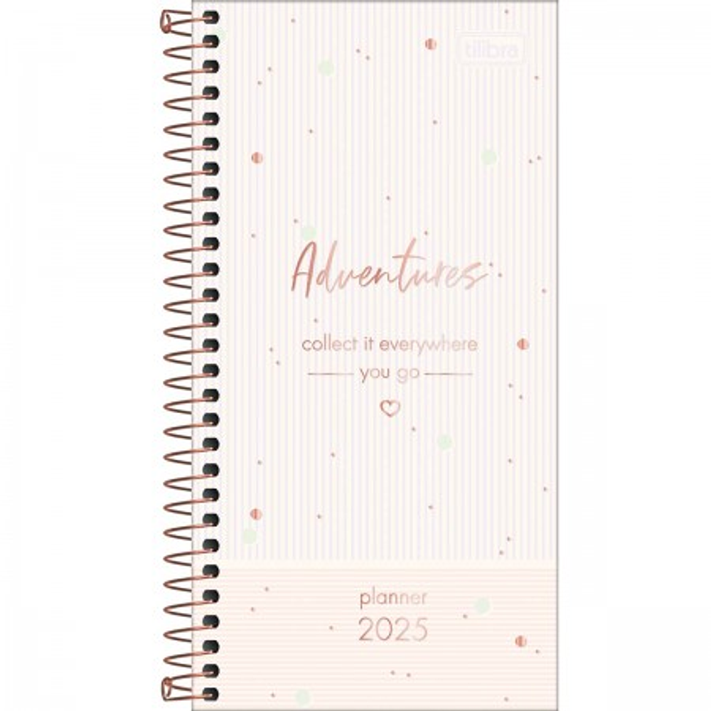 Planner espiral delgada 11,9 x 24 cm Soho 90 G 2025