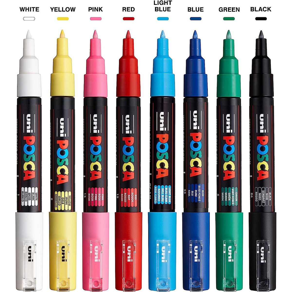 Set Marcadores Posca 8K 8 Colores - PC 8K 8C