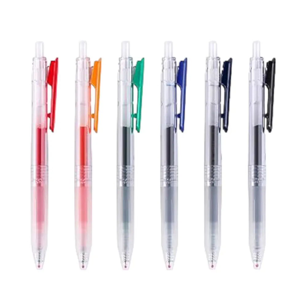 lápiz gel retráctil 0.5 mm muji colores clásico japonés