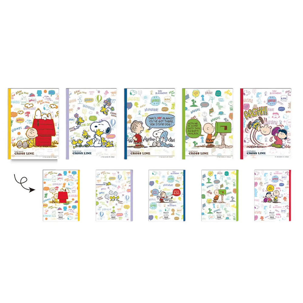 Pack 5 Cuadernos Logical Snoopy Expresiones