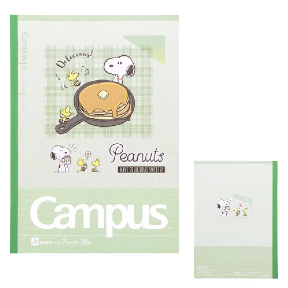 pack 5 cuadernos campus snoopy peanuts donuts
