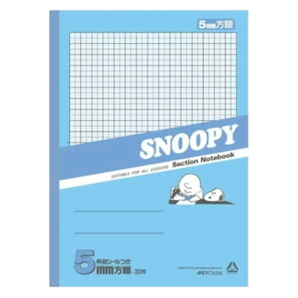 Pack 5 Cuadernos Snoopy Cuadros