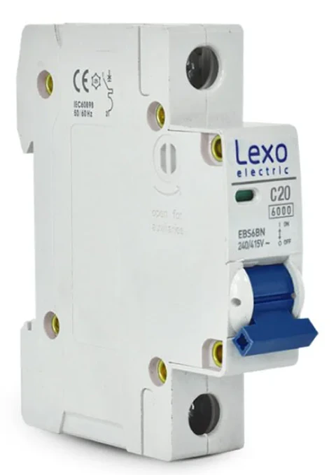 AUTOMATICO DIN LEXO 1Px20A 6KA CURVA C